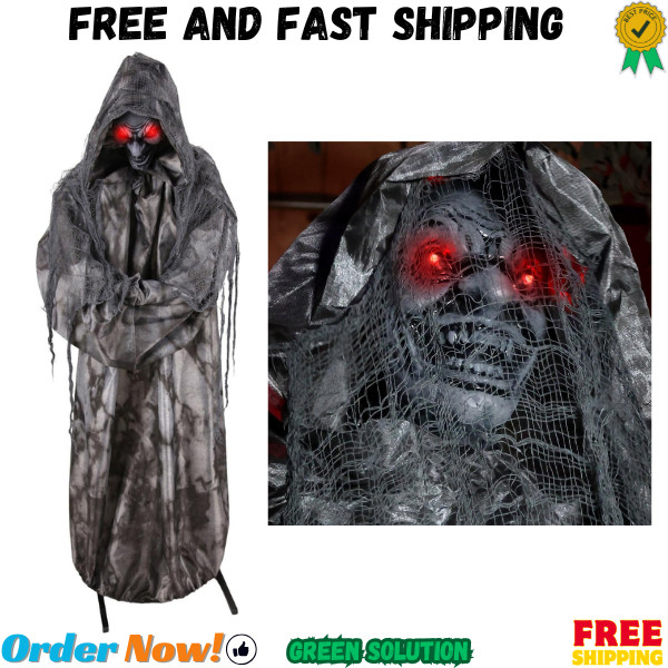 5.4-Ft. Jump Scare Witch Halloween Animatronic 5.4-Ft. Jump Scare Witch Halloween Animatronic