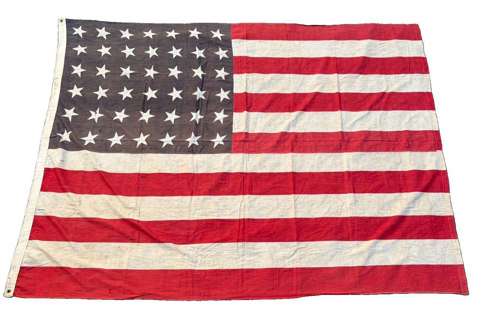Antique 42 Star US Flag 1889-1890 Washington Statehood Large 60x79 Cotton RARE Antique 42 Star US Flag 1889-1890 Washington Statehood Large 60x79 Cotton RARE