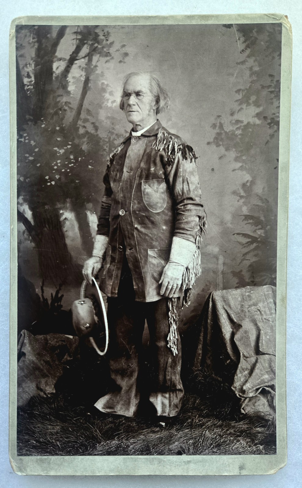 Rev. E. W. J. Lindesmith Cabinet Card Photo US Chaplain Montana Wild West 1800s 