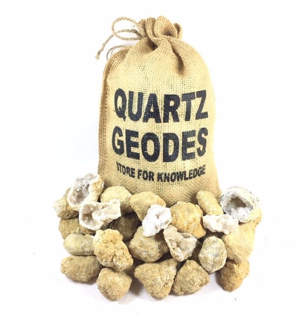 40 Break Your Own Geodes Quartz Crystals Druzy Bulk Pack - Whole Moroccan 1.5" 40 Break Your Own Geodes Quartz Crystals Druzy Bulk Pack - Whole Moroccan 1.5"