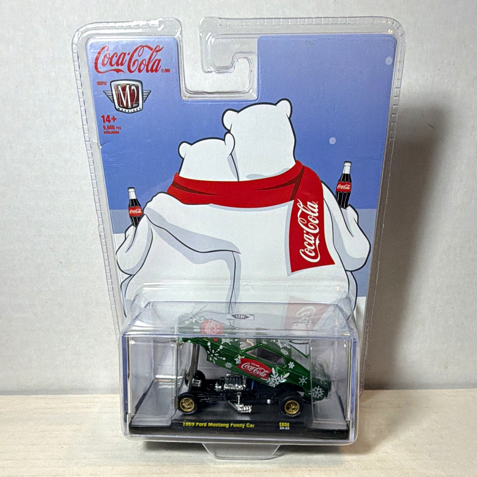 Coca-Cola M2 Machines 1969 Ford Mustang Funny Car Diecast Green/Red/White Coca-Cola M2 Machines 1969 Ford Mustang Funny Car Diecast Green/Red/White