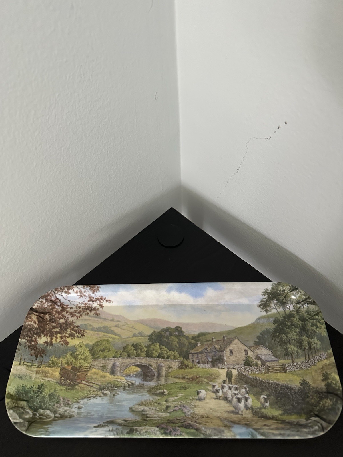 Vintage Melamaster Tray Pastoral Scene Serving Tray ( Great Britain ) Vintage Melamaster Tray Pastoral Scene Serving Tray ( Great Britain )