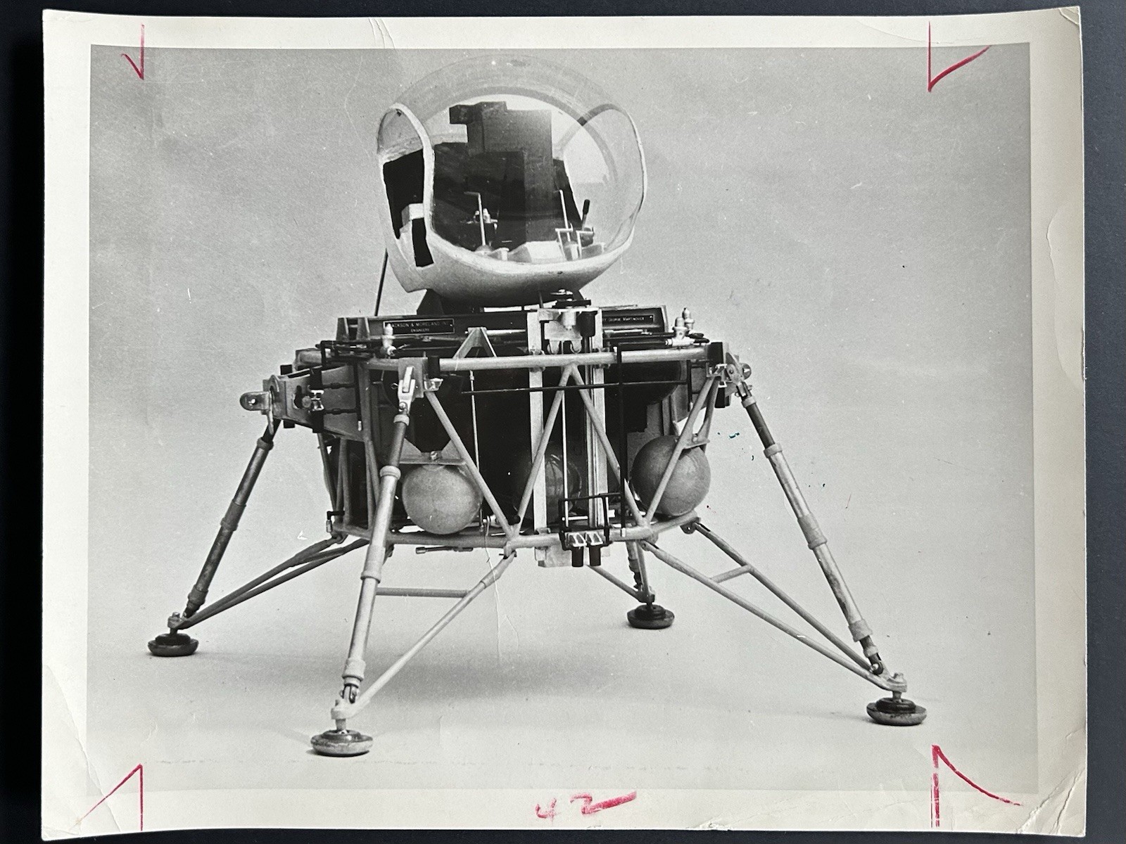 1963 NASA Langley Lunar Research Craft Prototype Press Photo 1963 NASA Langley Lunar Research Craft Prototype Press Photo