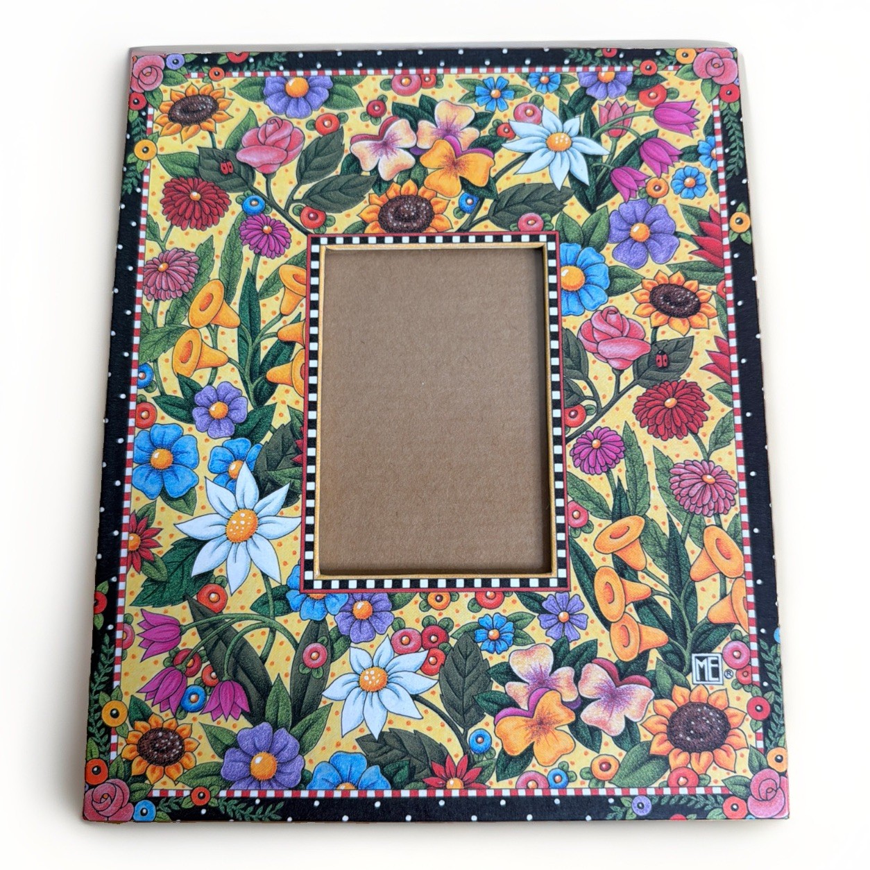 Mary Engelbreit ME INK 1997 Charpente Floral Picture Frame Mary Engelbreit ME INK 1997 Charpente Floral Picture Frame