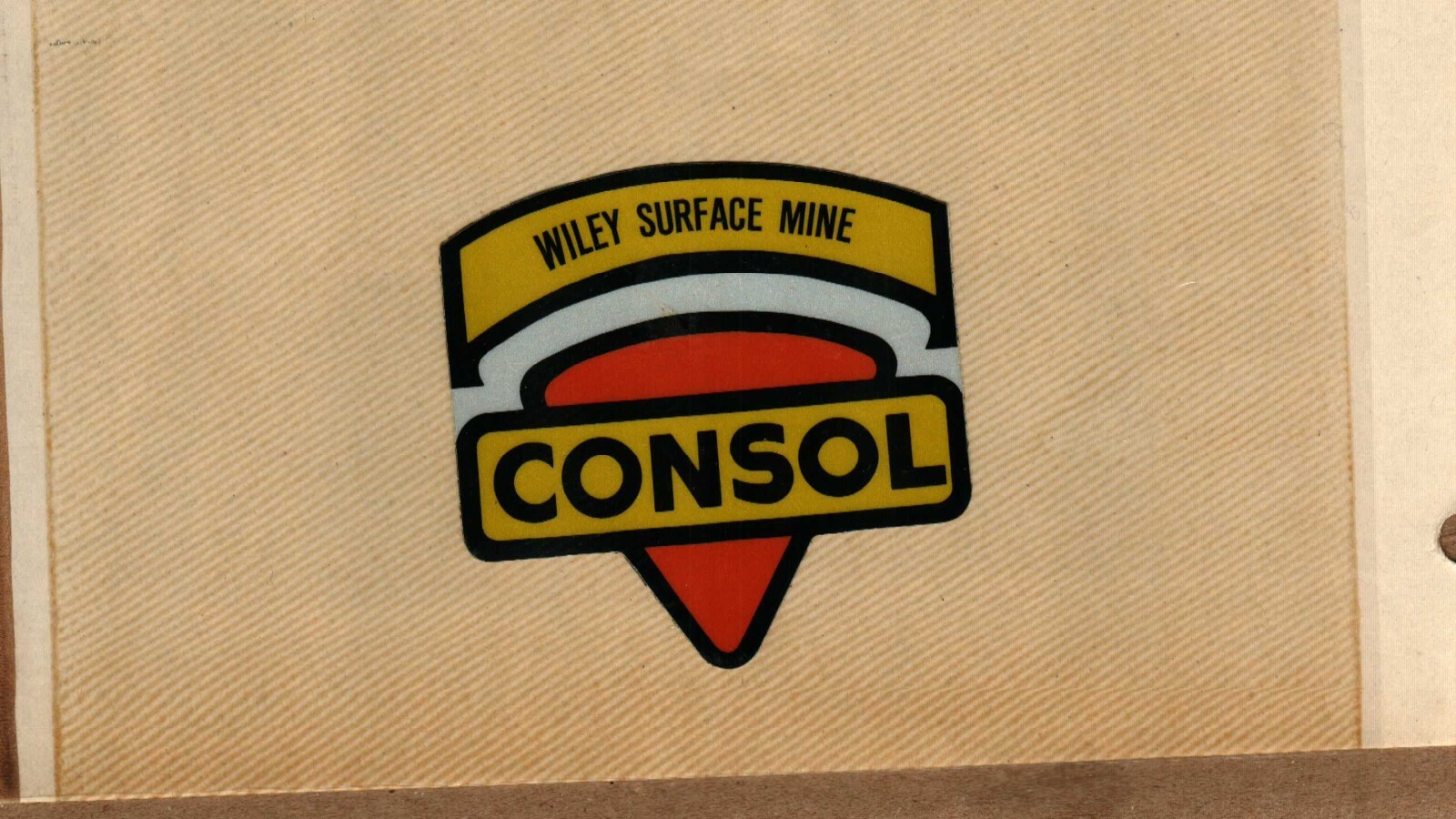 NICE VERY RARE WILEY SURFACE SHIELD CONSOL COAL CO. COAL MINING STICKERS # 1001 NICE VERY RARE WILEY SURFACE SHIELD CONSOL COAL CO. COAL MINING STICKERS # 1001