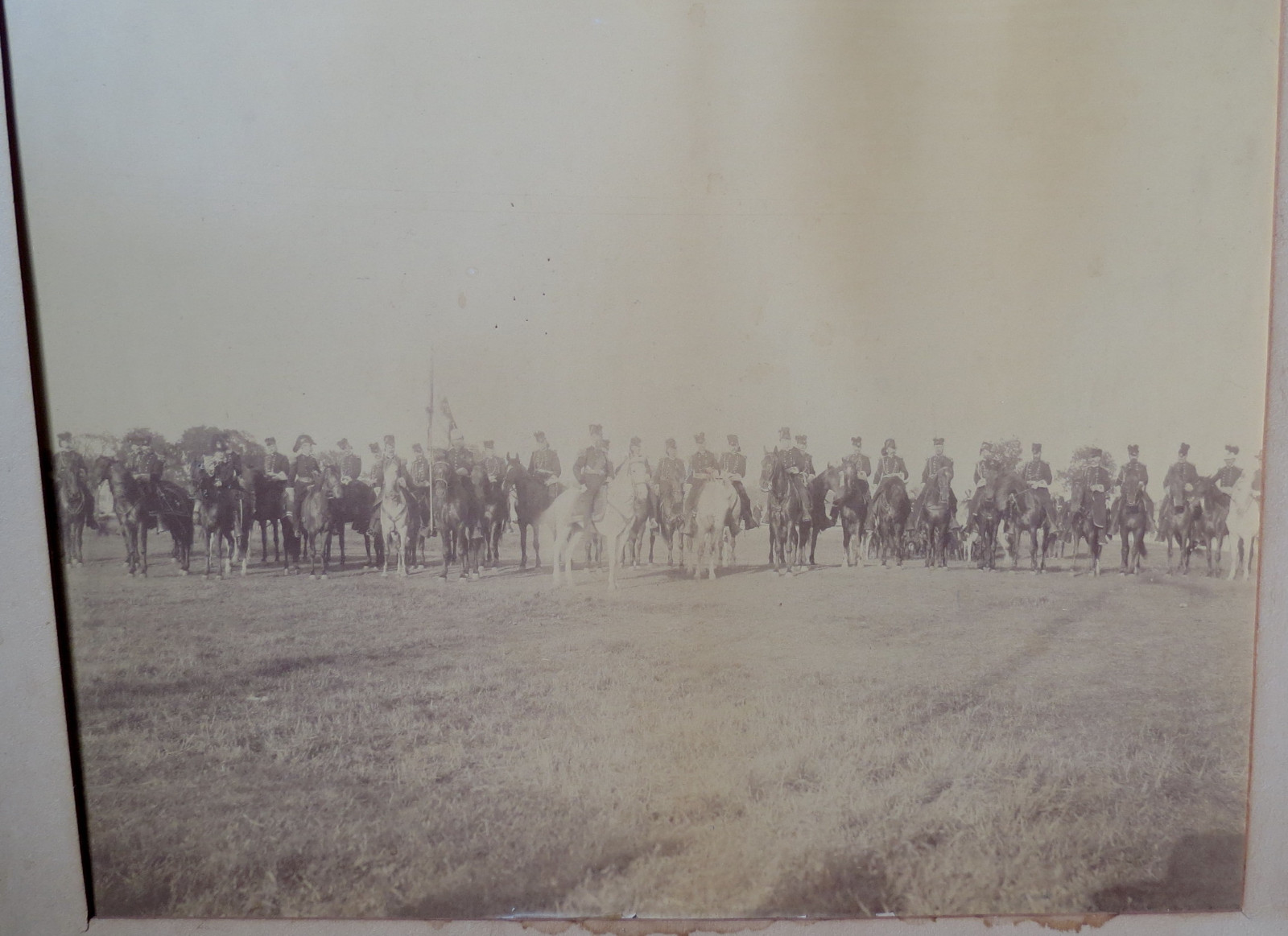 LARGE PHOTO of MOUNTED AMERICAN US CAVALRY - Generals & Staff c 1872-1895 LARGE PHOTO of MOUNTED AMERICAN US CAVALRY - Generals & Staff c 1872-1895