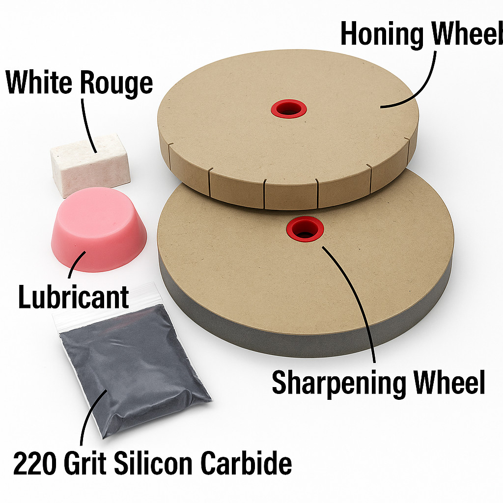 Jantz Razor Edge Knife Sharpening Wheels Fits 6” Bench Grinder MADE IN USA Jantz Razor Edge Knife Sharpening Wheels Fits 6” Bench Grinder MADE IN USA