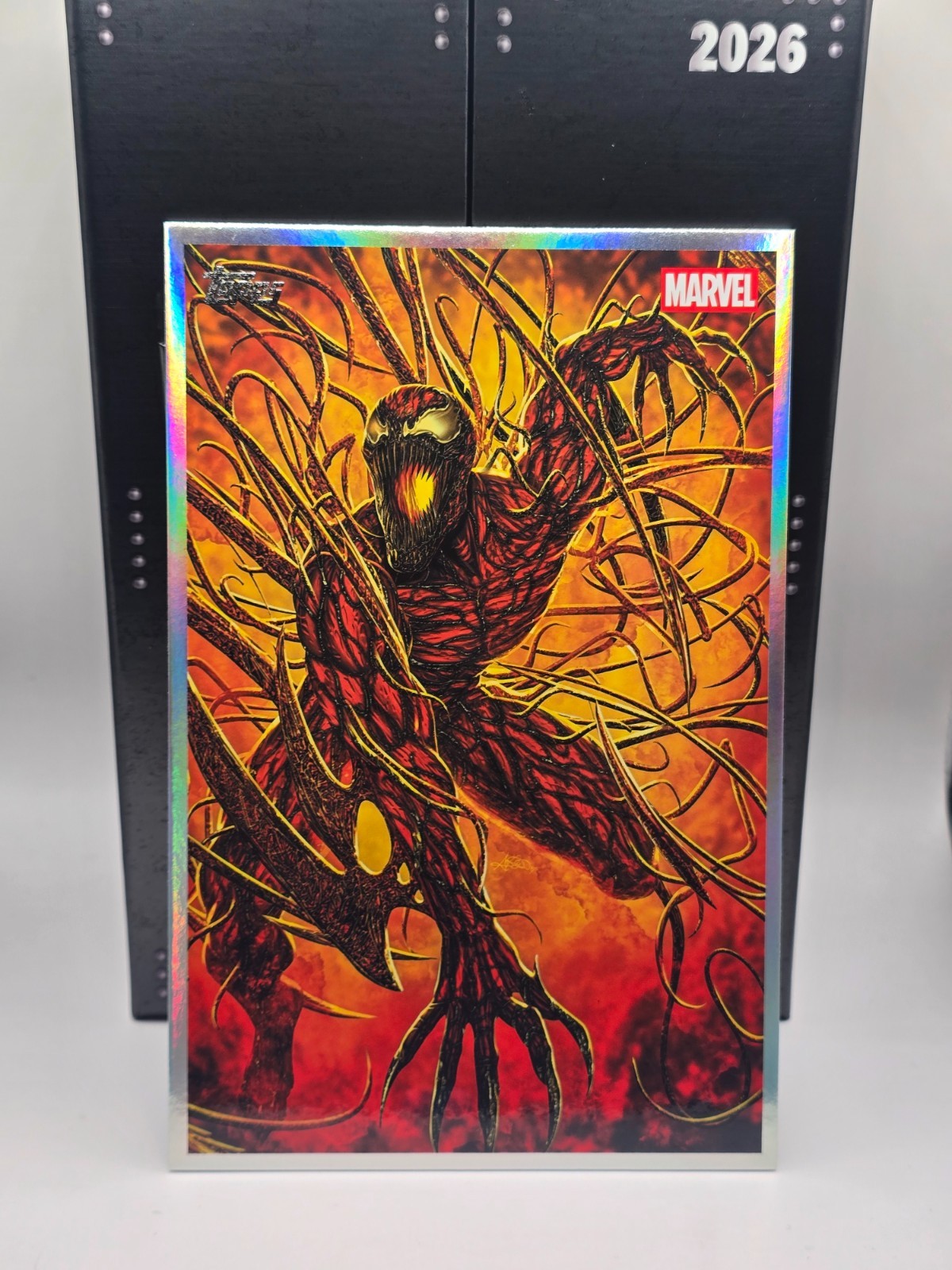 2026 Topps Marvel Vault Oversized Box Topper Carnage Art By Ariel Diaz 2026 Topps Marvel Vault Oversized Box Topper Carnage Art By Ariel Diaz