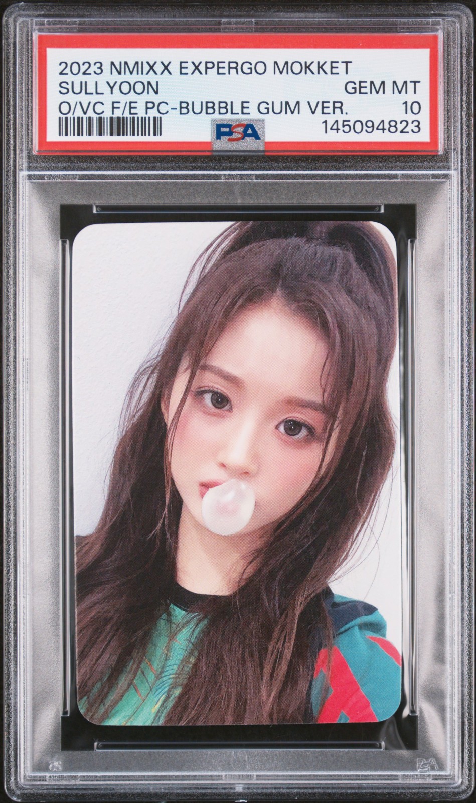 SULLYOON NMIXX 1ST EP EXPERGO MOKKET VIDEO CALL BUBBLE GUM VER. GEM MINT PSA 10 SULLYOON NMIXX 1ST EP EXPERGO MOKKET VIDEO CALL BUBBLE GUM VER. GEM MINT PSA 10