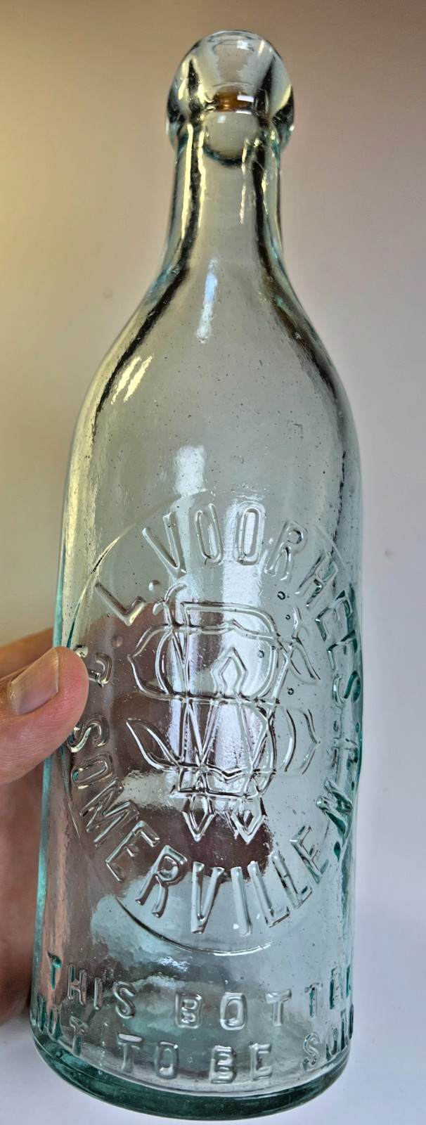 Antique 1895 C L Voorhees Somerville New Jersey NJ Blob Top Blobtop Beer MINT Antique 1895 C L Voorhees Somerville New Jersey NJ Blob Top Blobtop Beer MINT