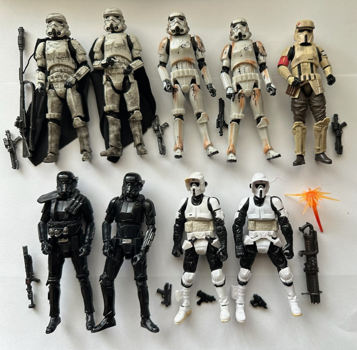 Star Wars 3.75 Stormtrooper Lot x9- Shoretrooper - Deathtrooper - Biker - Mimban Star Wars 3.75 Stormtrooper Lot x9- Shoretrooper - Deathtrooper - Biker - Mimban