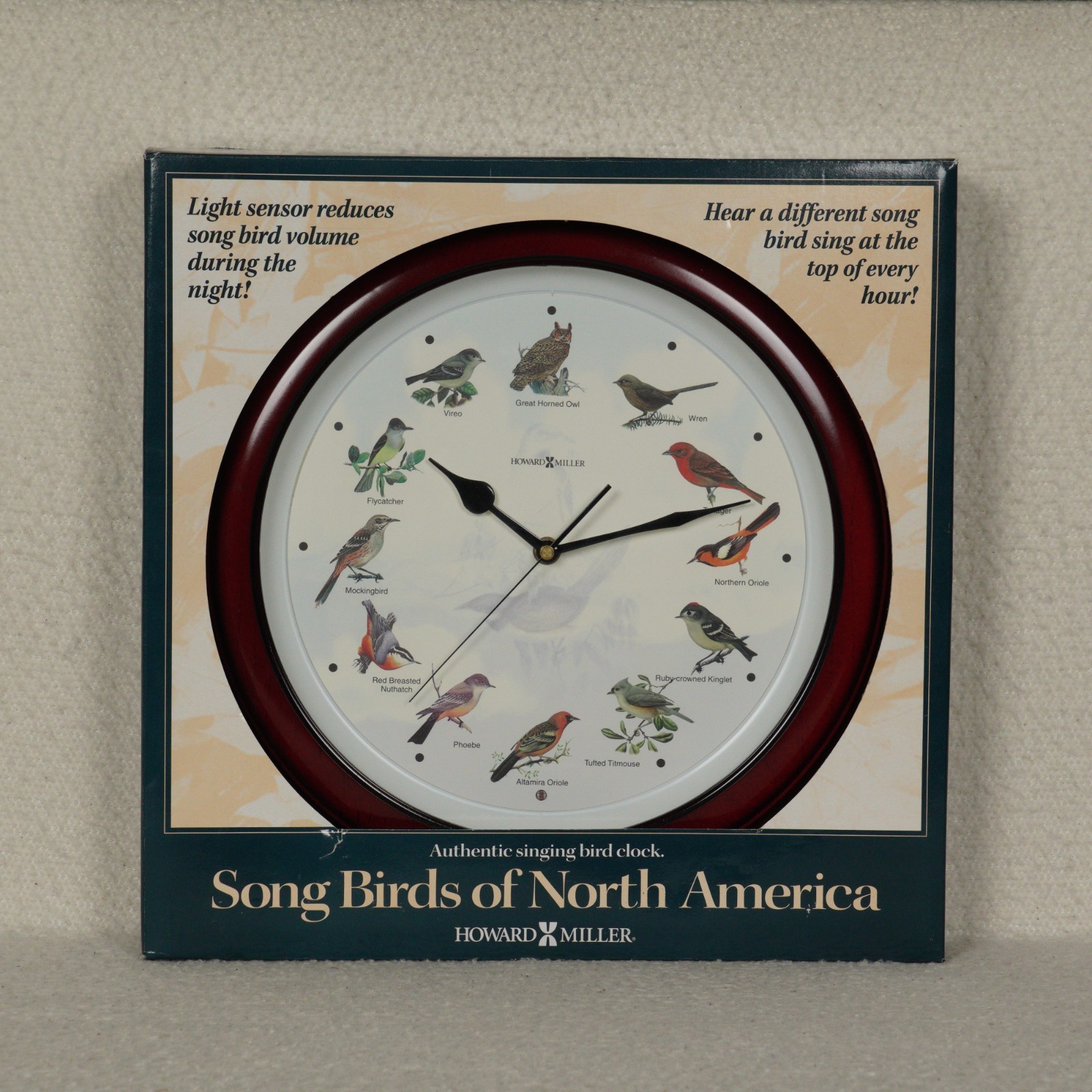 VTG Howard Miller Song Birds of North America Wall Clock Model 625-217 Quartz VTG Howard Miller Song Birds of North America Wall Clock Model 625-217 Quartz