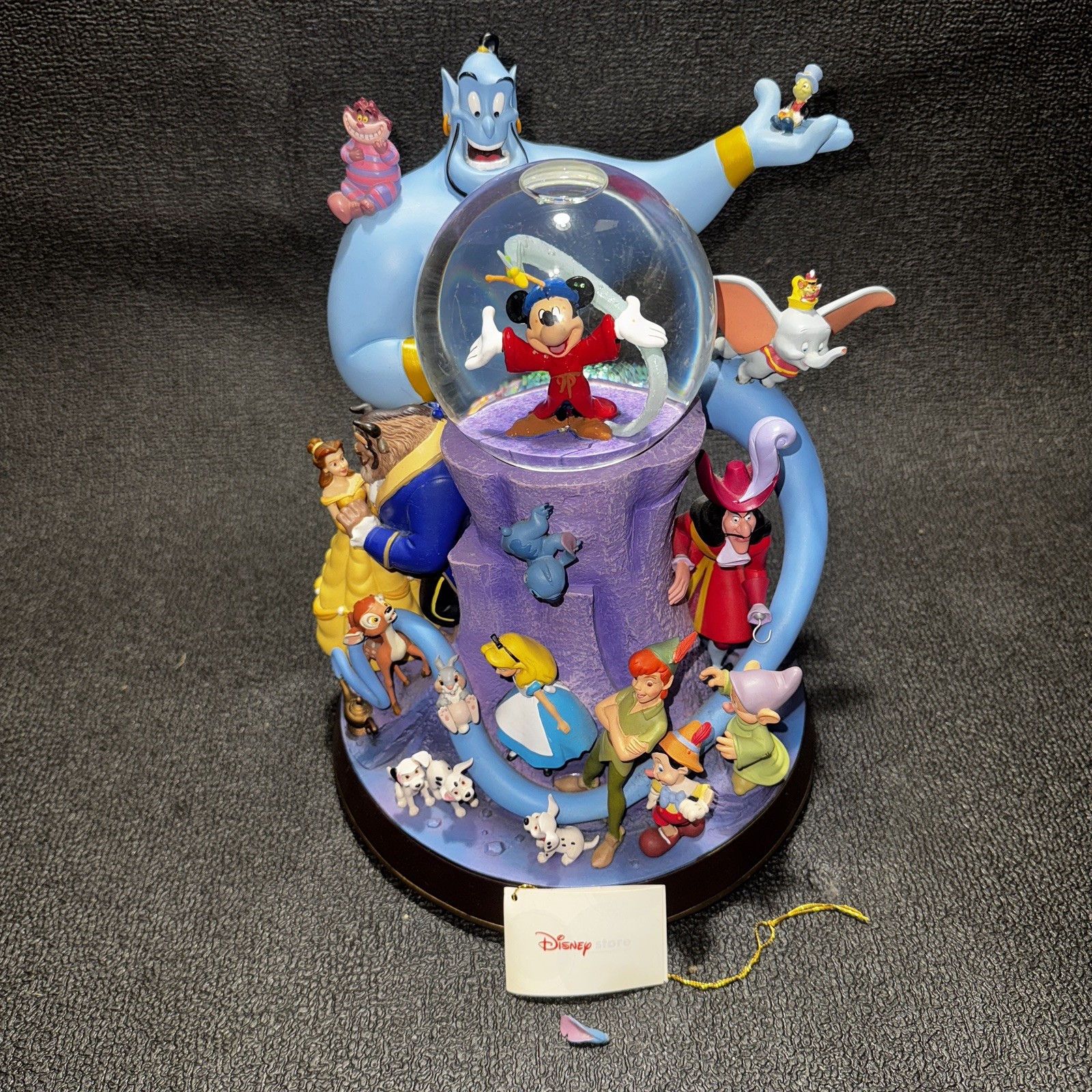 Disney Fantasia Mickey Mouse Sorcerer Apprentice Snowglobe Figurine w/ Genie Disney Fantasia Mickey Mouse Sorcerer Apprentice Snowglobe Figurine w/ Genie