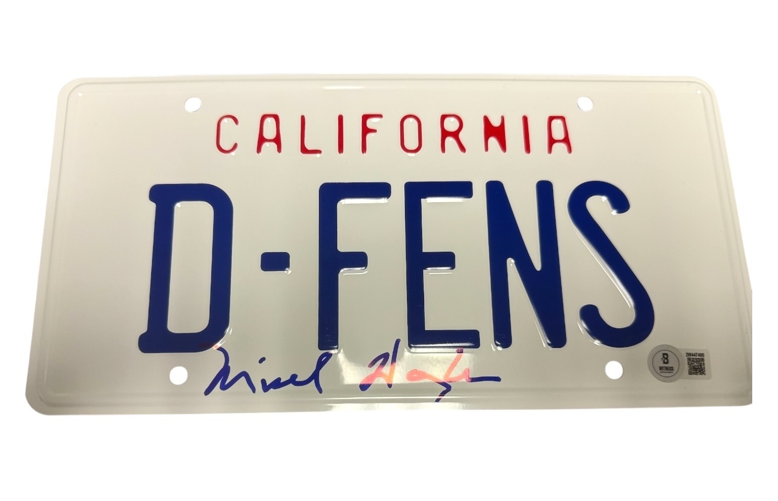 Michael Douglas Signed Autograph Falling Down License Plate Beckett BAS