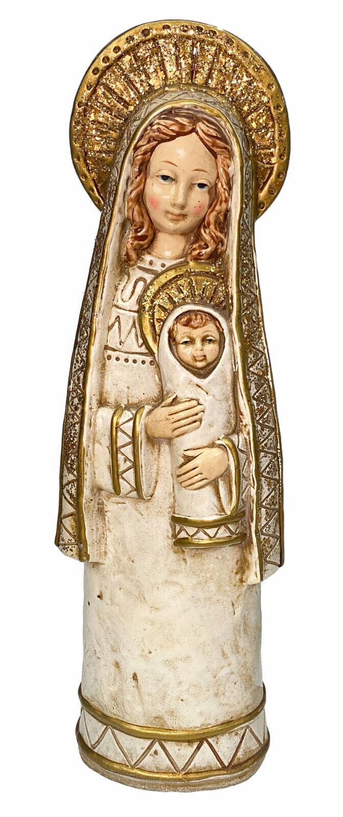12.5” Mother Madonna and Child Baby Jesus Figurine Holy Religious Nativity
