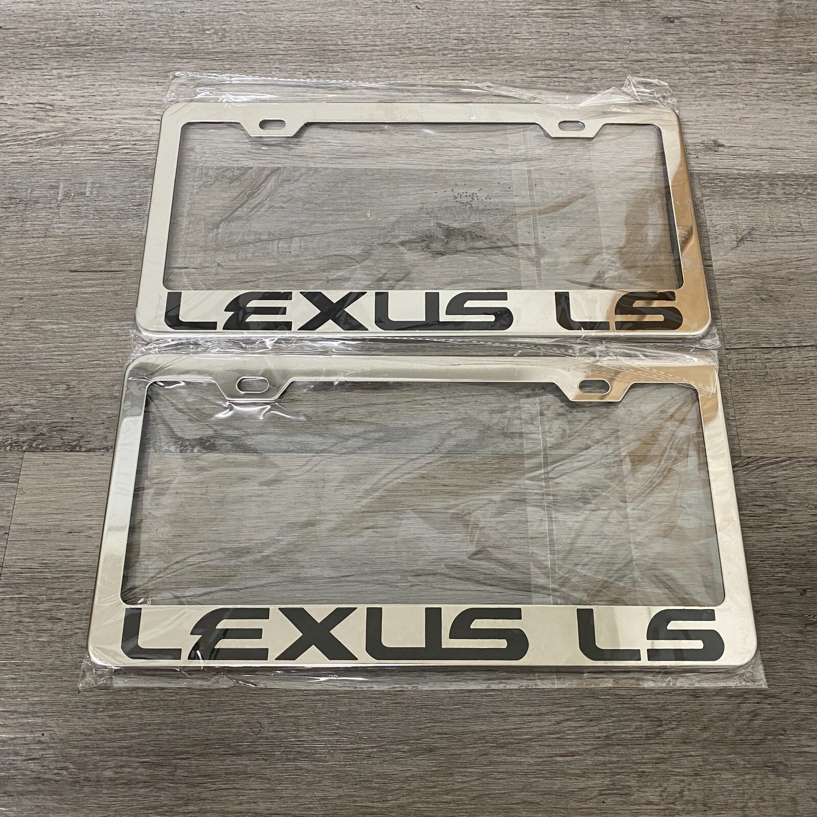 For Lexus LS Mirror Chrome Finish Stainless Steel Metal License Plate Frame For Lexus LS Mirror Chrome Finish Stainless Steel Metal License Plate Frame