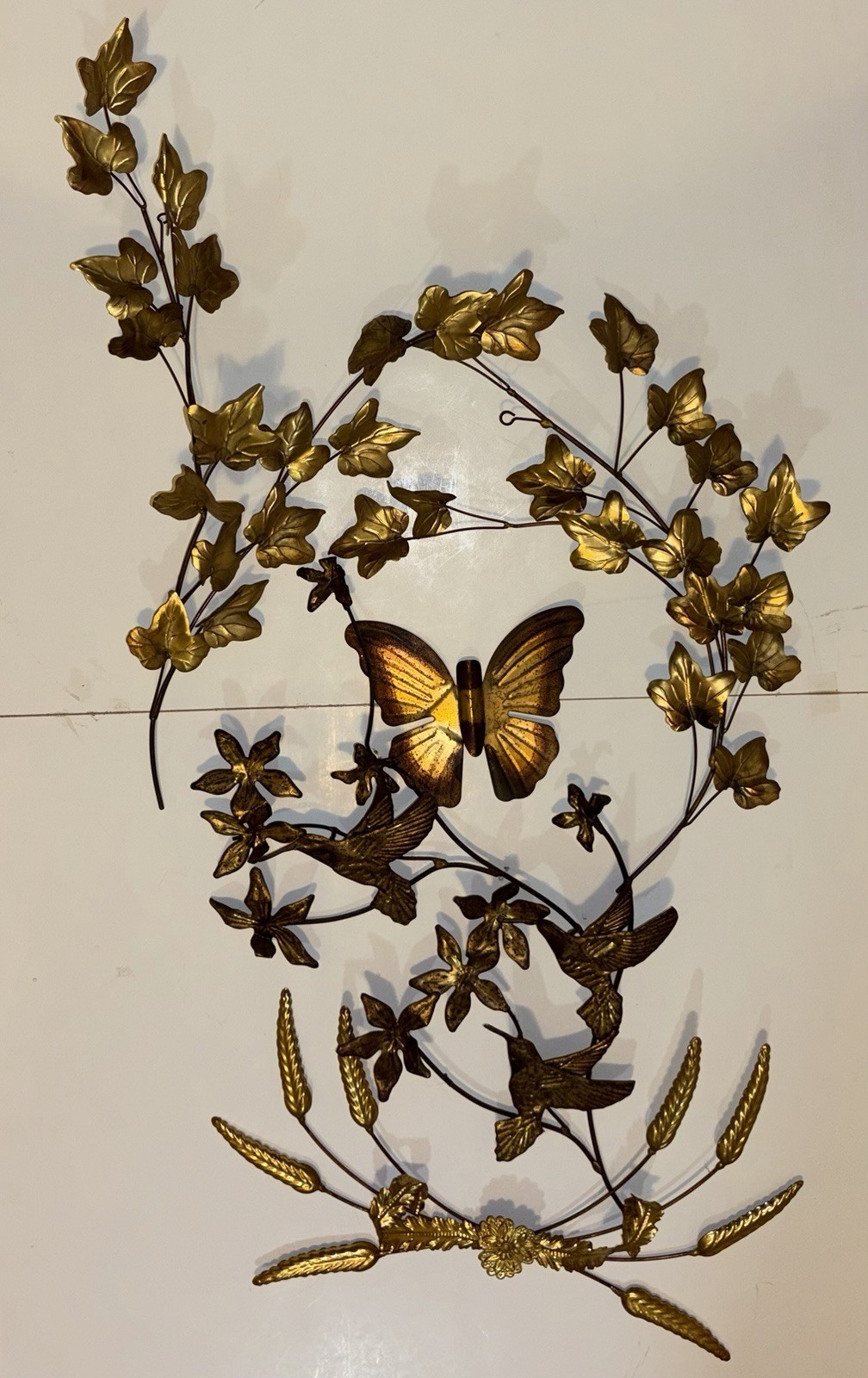 Vintage,MCM Homco Hummingbirds & Flowers Elegant Metal Wall Hangings Art Decor Vintage,MCM Homco Hummingbirds & Flowers Elegant Metal Wall Hangings Art Decor