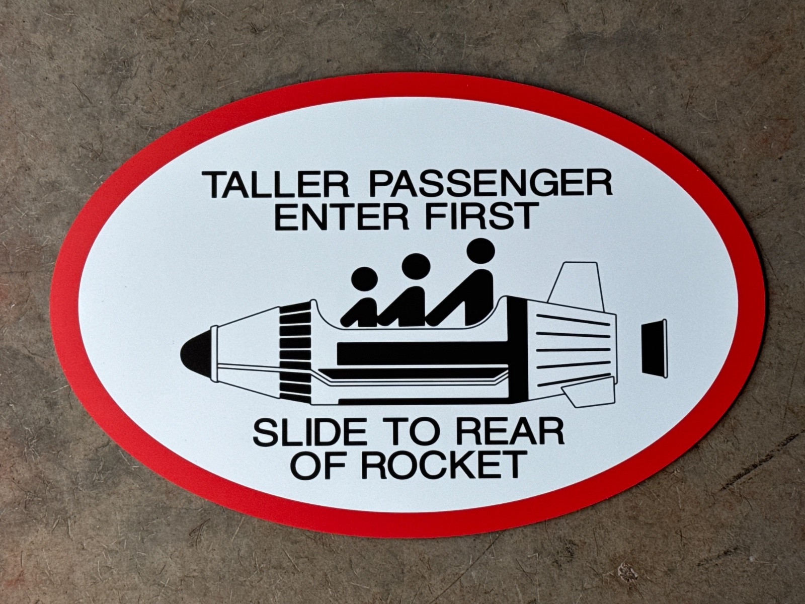 Disneyland Rocket Jets Attraction loading Area Sign Prop Disneyland Rocket Jets Attraction loading Area Sign Prop