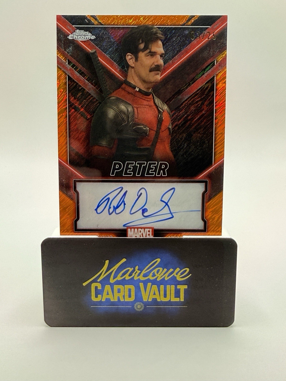 2025 Topps Chrome Deadpool Peter Autograph 03/25 π₯π₯π₯ 2025 Topps Chrome Deadpool Peter Autograph 03/25 π₯π₯π₯