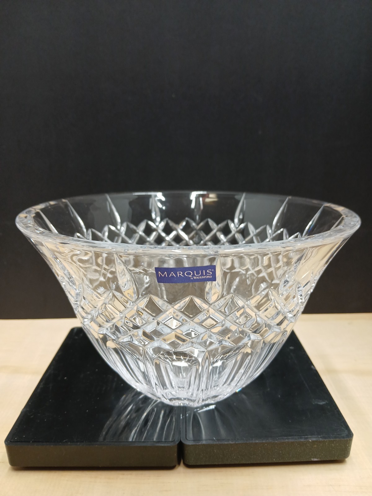 NIB Marquis by Waterford Shelton 8 Inch Crystal Bowl-New In Box-Discontinued NIB Marquis by Waterford Shelton 8 Inch Crystal Bowl-New In Box-Discontinued