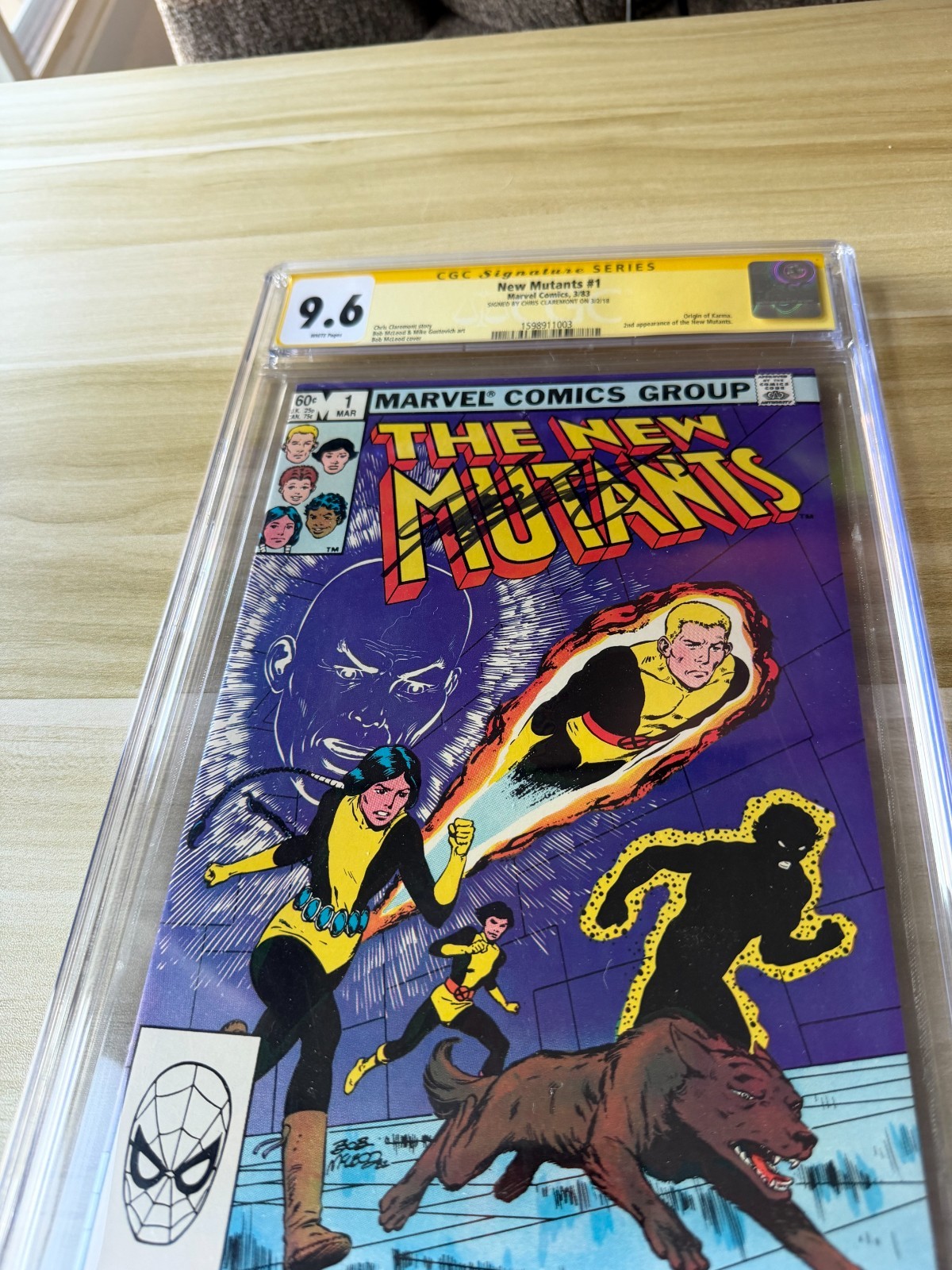 New Mutants #1 - CGC 9.6 - SS Chris  Claremont  - Marvel 1983 - signed
