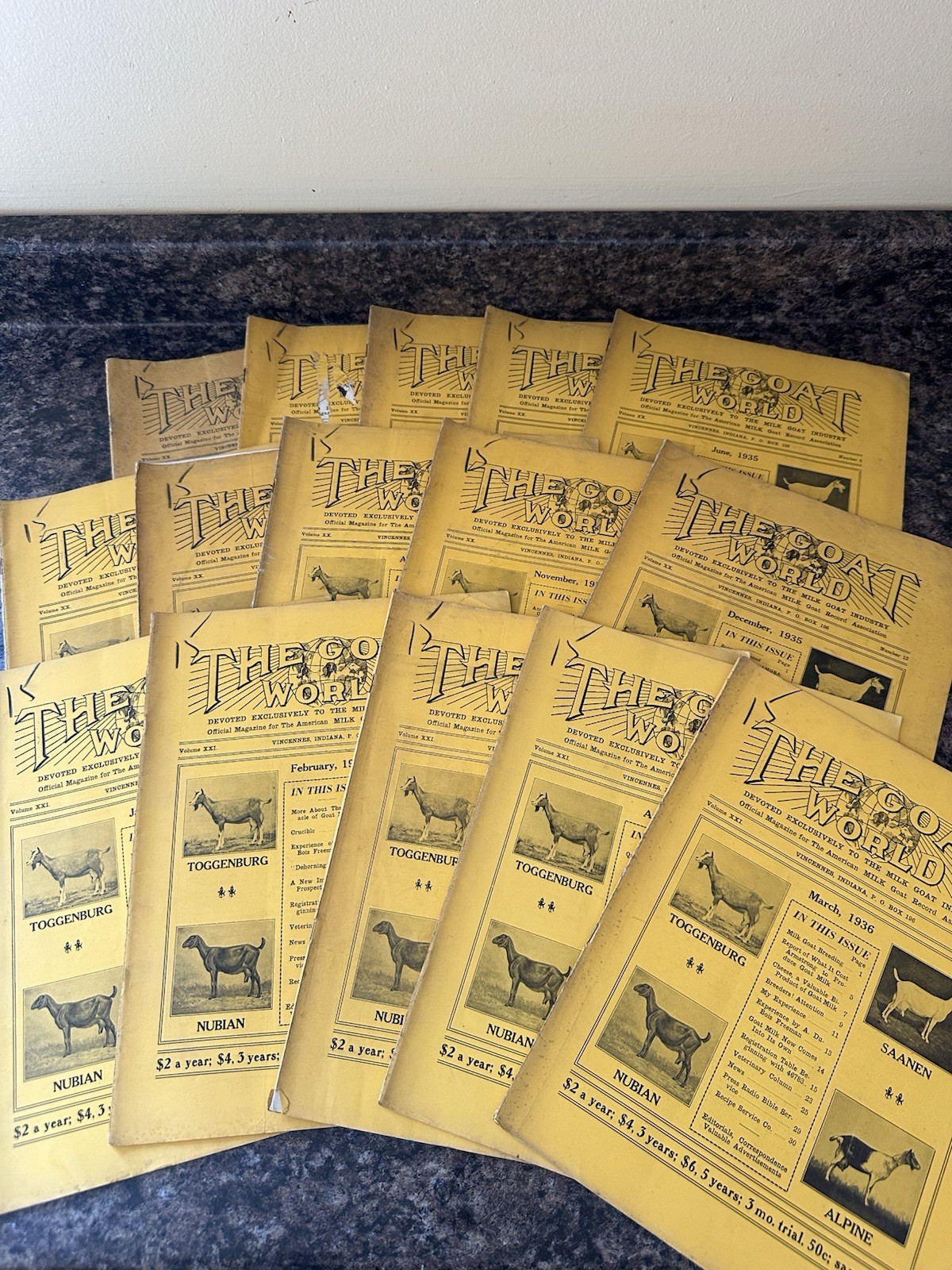 RARE vintage The Goat World magazine Lot 1930s agriculture milk dairy farming RARE vintage The Goat World magazine Lot 1930s agriculture milk dairy farming