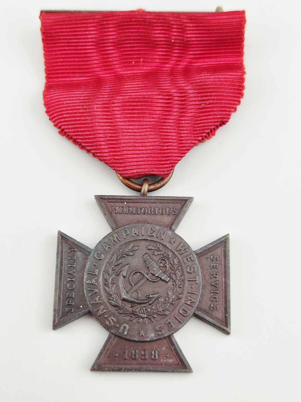 Rare 1898 US Navy Specially Meritorious Service Medal Spanish American War Rare 1898 US Navy Specially Meritorious Service Medal Spanish American War