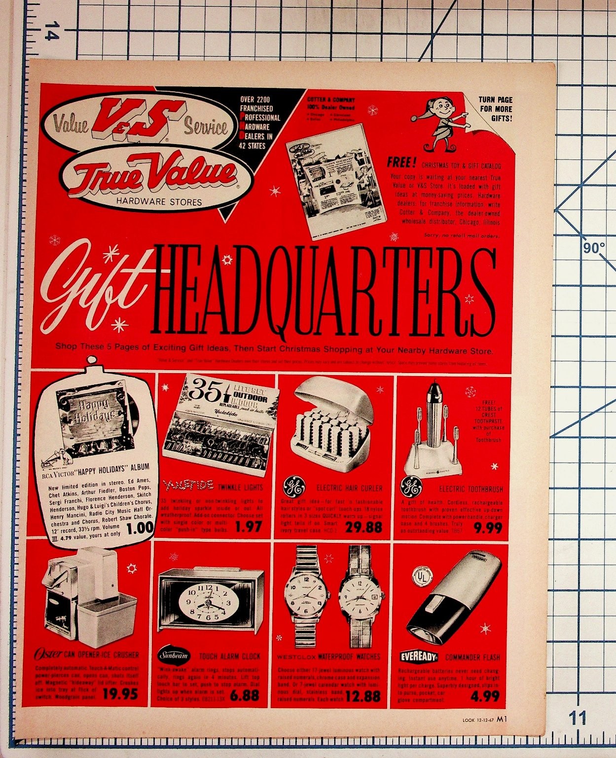 Vintage 1960s V&S True Value Hardware Stores Christmas Gift 5-Page Magazine Ad Vintage 1960s V&S True Value Hardware Stores Christmas Gift 5-Page Magazine Ad