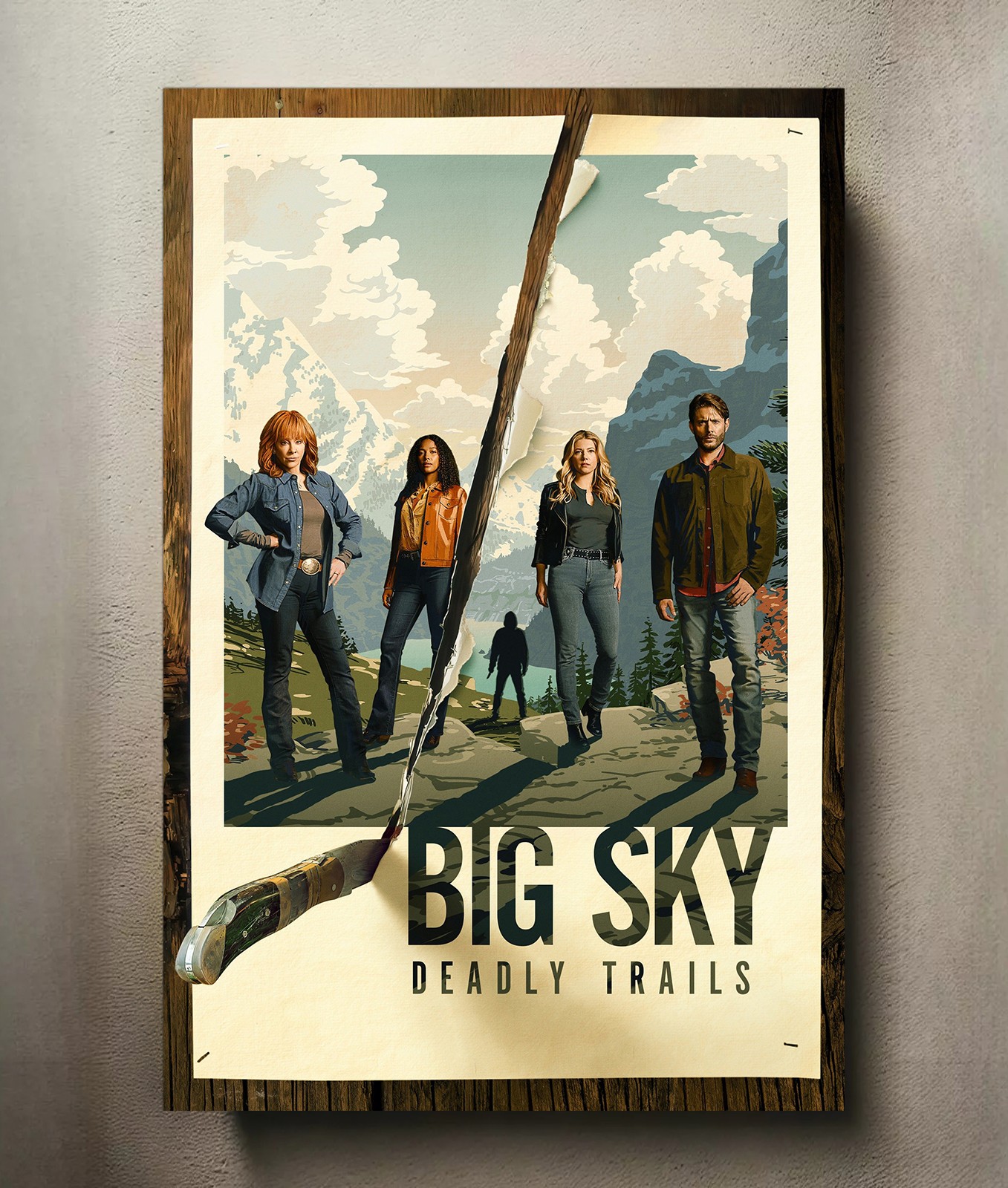 Big Sky 8x12 Metal TV Show Poster Sign Big Sky 8x12 Metal TV Show Poster Sign