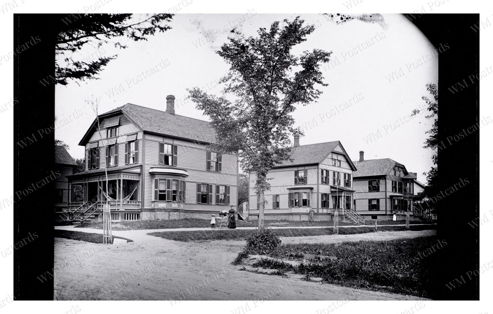 Holyoke Massachusetts 1885-1899 Stick-style Houses Standard Postcard Holyoke Massachusetts 1885-1899 Stick-style Houses Standard Postcard