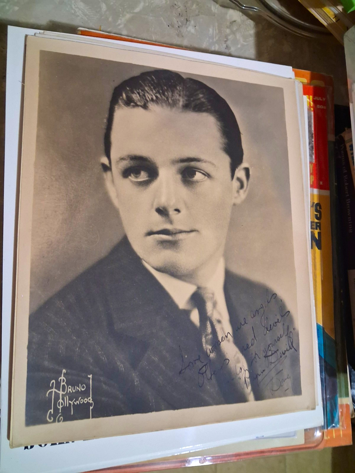 Vintage Early Hollywood B&W Portrait Photo Lot of 9 Photos Signed Inscriptions Vintage Early Hollywood B&W Portrait Photo Lot of 9 Photos Signed Inscriptions