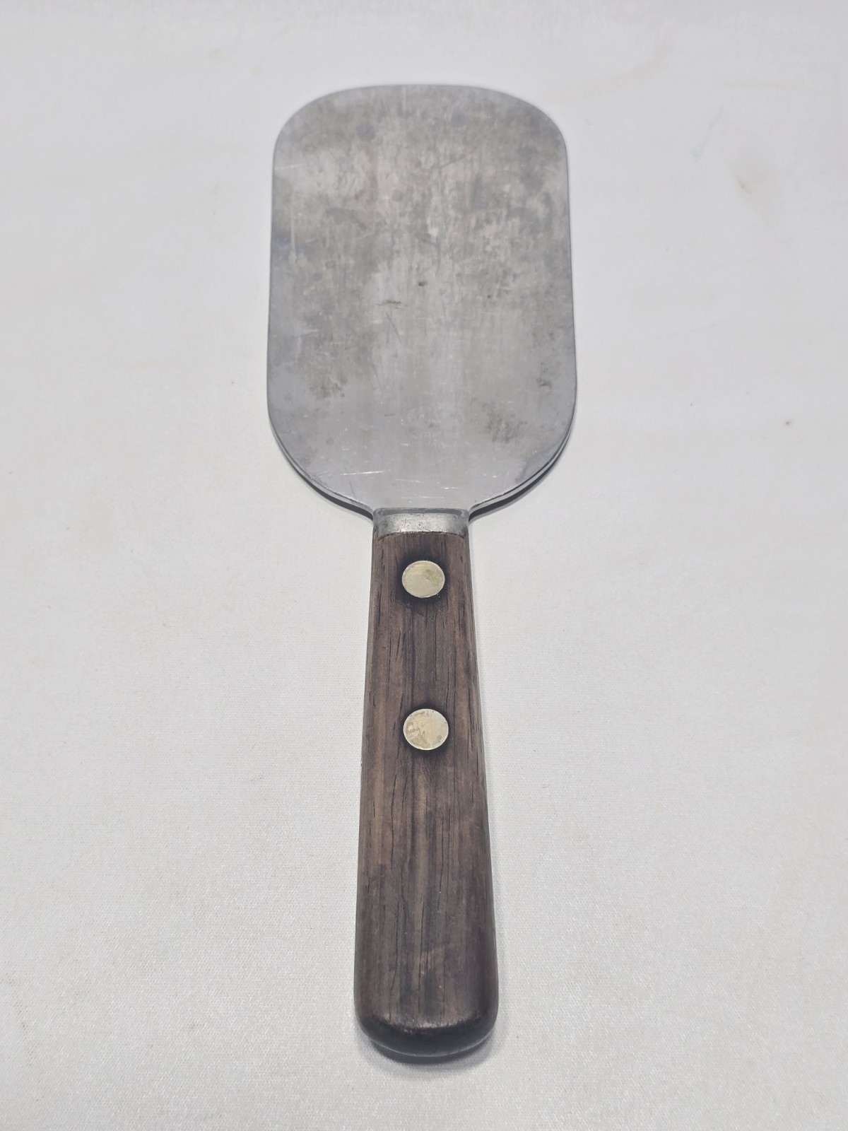 Vintage Clyde 1850 Stainless Wood Handle Spatula Vintage Clyde 1850 Stainless Wood Handle Spatula