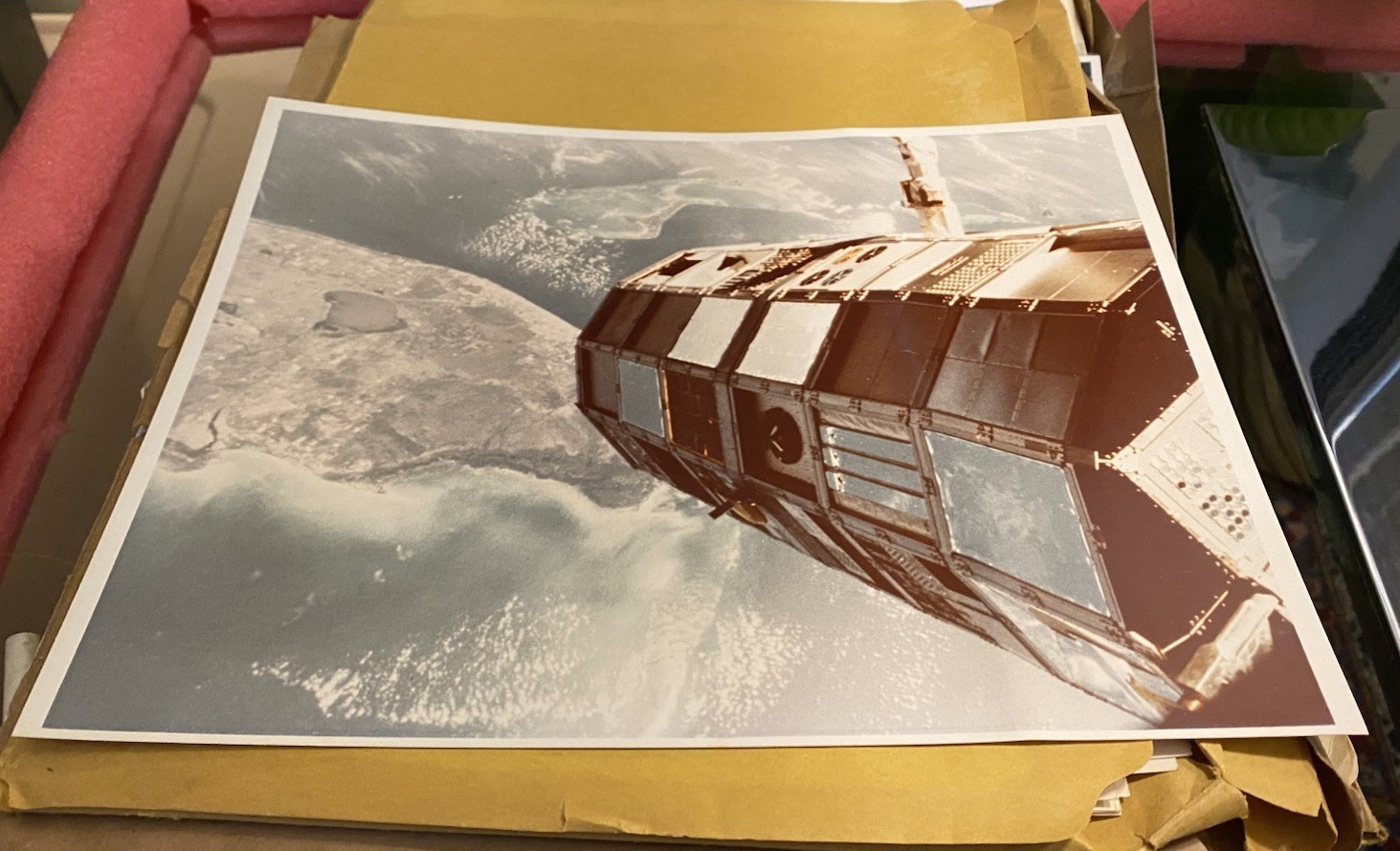 Langley Research LDEF Low Earth Orbit Satellite Rare 1984 - Original NASA Photo Langley Research LDEF Low Earth Orbit Satellite Rare 1984 - Original NASA Photo