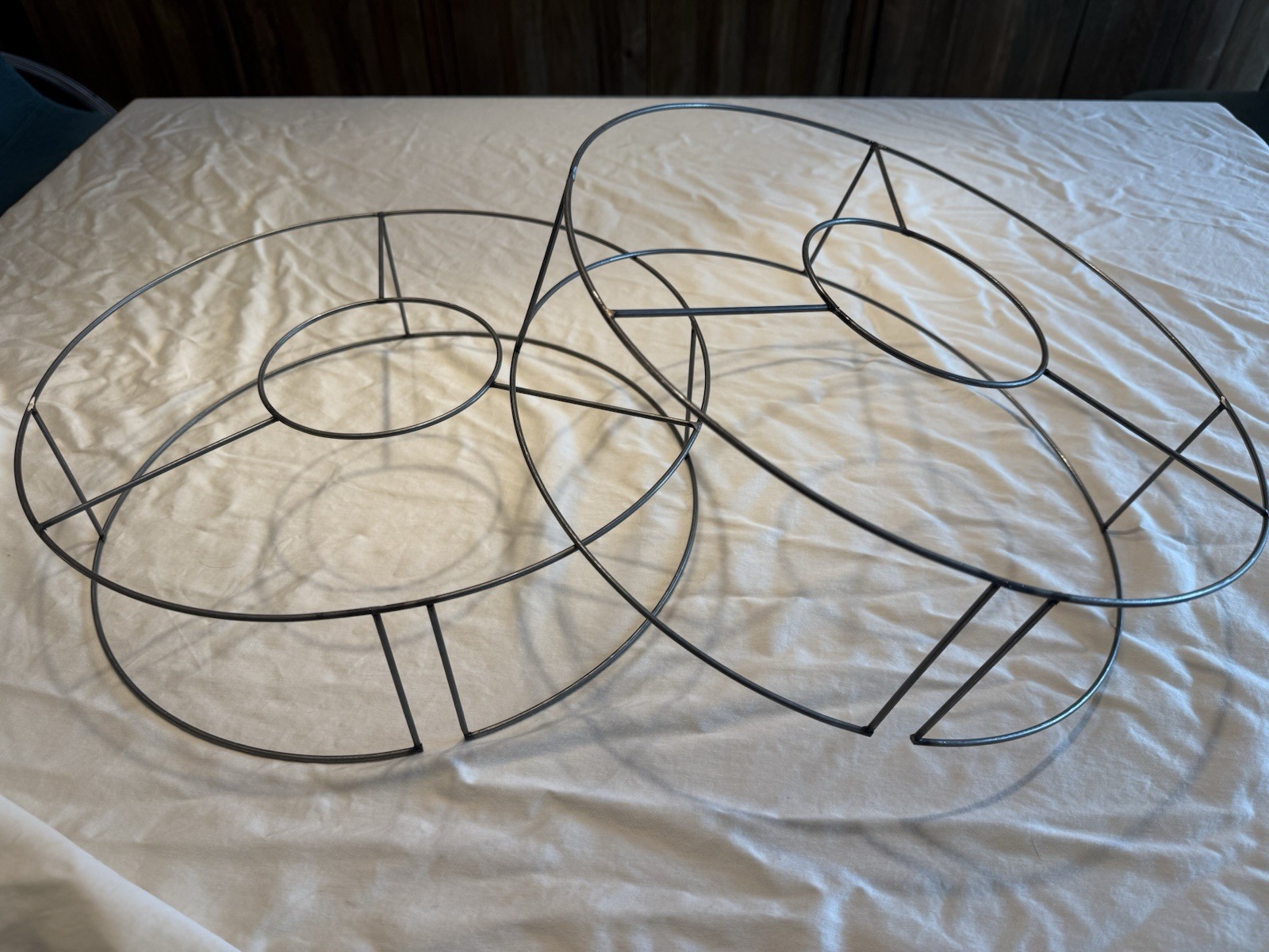 pair of MAJESTIC Z Tambourine Lamp Shade Frames- EXACT REPRODUCTION OF ORIGINALS pair of MAJESTIC Z Tambourine Lamp Shade Frames- EXACT REPRODUCTION OF ORIGINALS