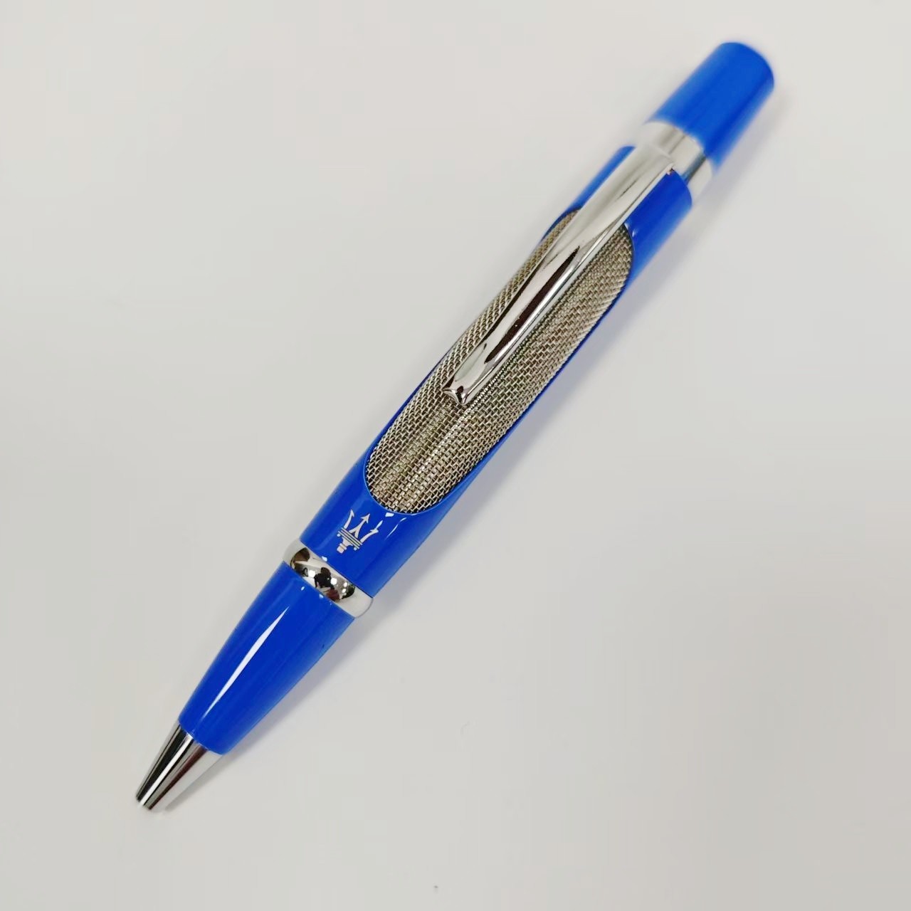 Maserati Blue & Silver Luxury Ballpoint Pen Collector’s Edition VIP Gift