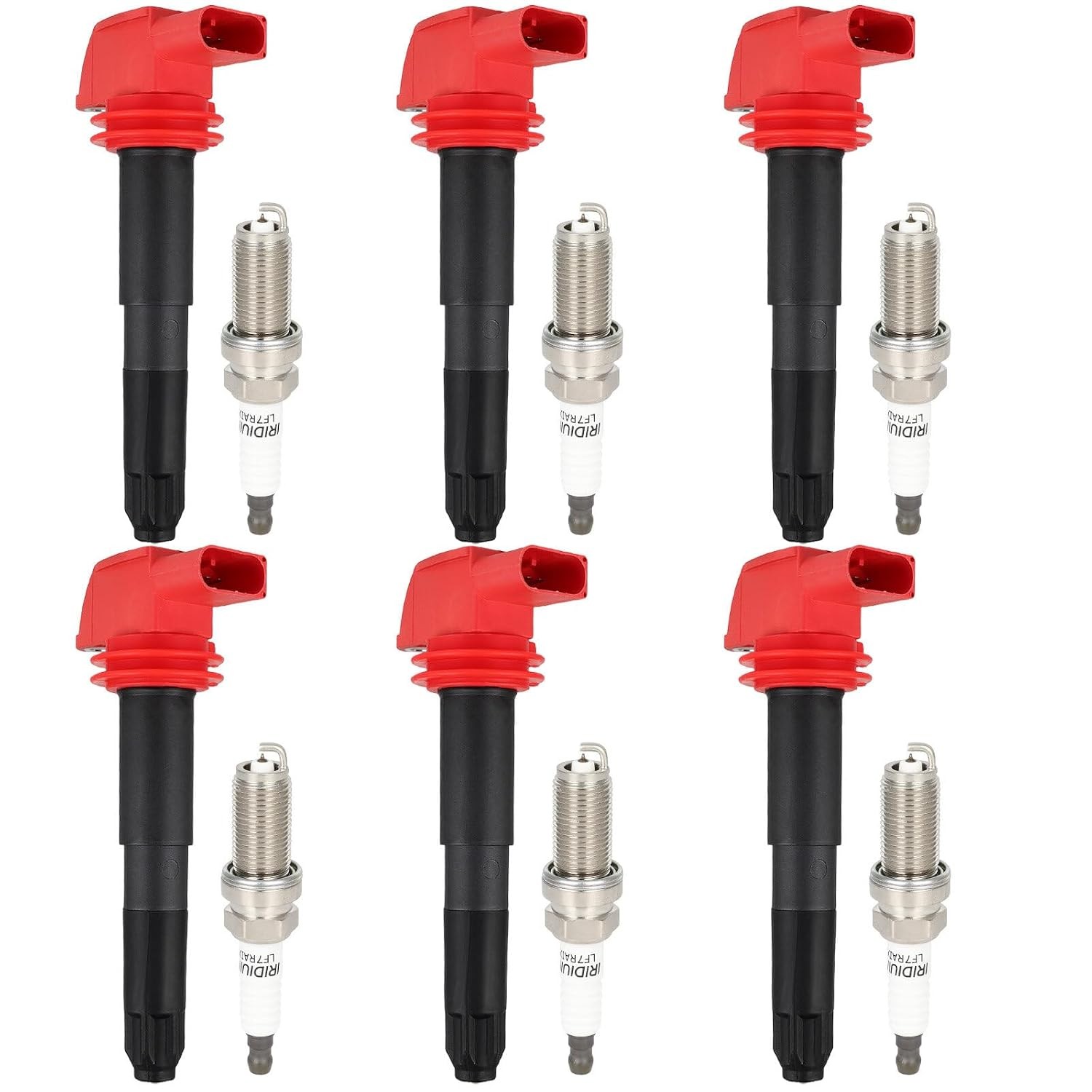 ECCPP 6 Ignition Coils for Porsche UF660 Iridium Spark Plugs Coils Packs ECCPP 6 Ignition Coils for Porsche UF660 Iridium Spark Plugs Coils Packs