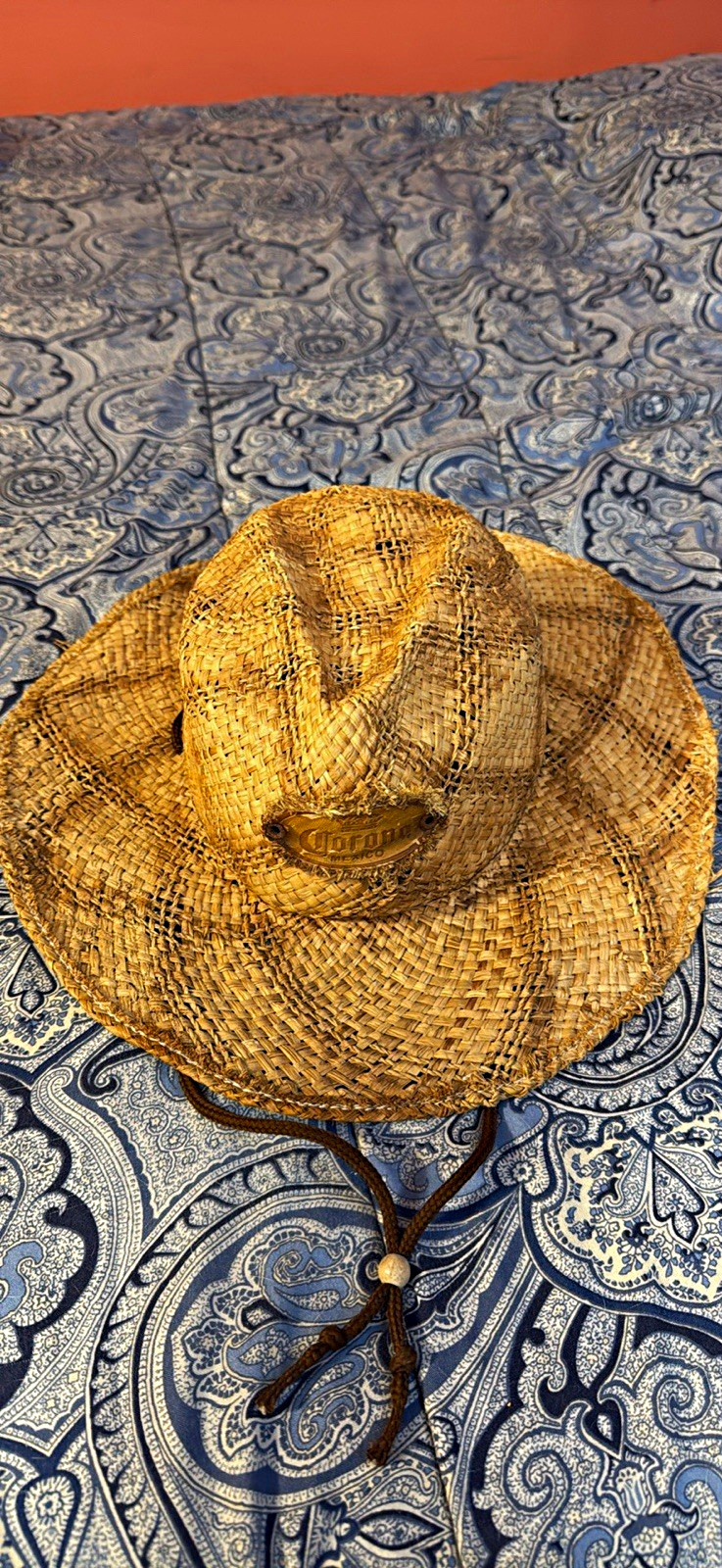 Corona Extra Straw Sun Hat w/ Chin Cord Breweriana Collectible Corona Extra Straw Sun Hat w/ Chin Cord Breweriana Collectible