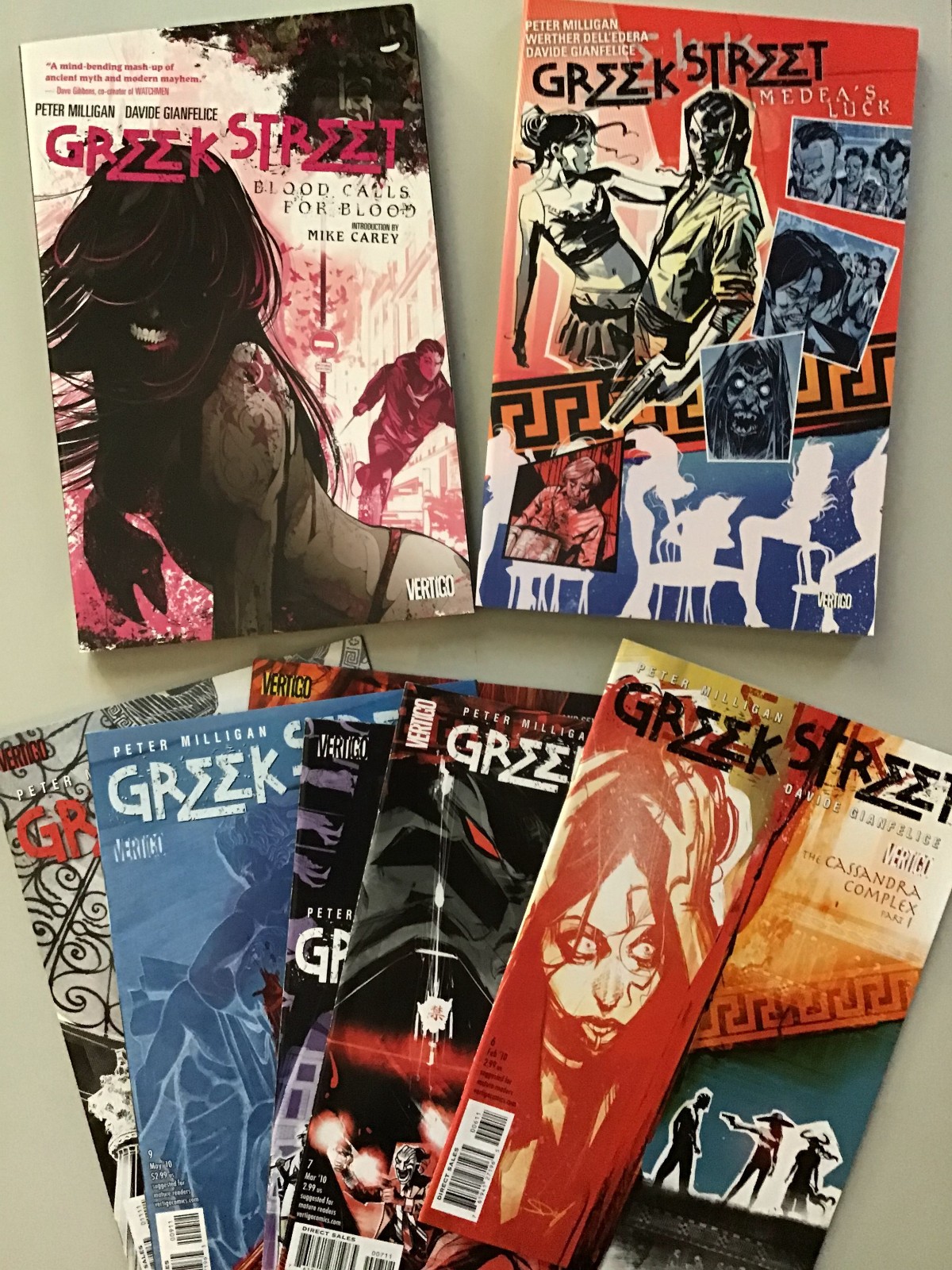 Greek Street Vol 1 Vol 2 TPB #12-16 (DC Vertigo 2010) Complete Series Milligan Greek Street Vol 1 Vol 2 TPB #12-16 (DC Vertigo 2010) Complete Series Milligan