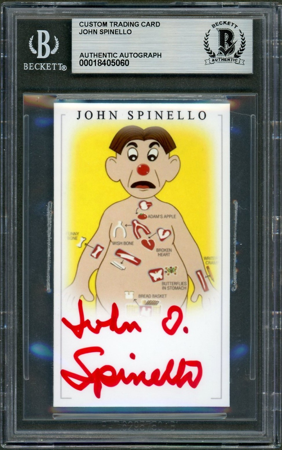 John Spinello SIGNED Creator Operation Game PCB Card Auto Beckett BAS Rare John Spinello SIGNED Creator Operation Game PCB Card Auto Beckett BAS Rare