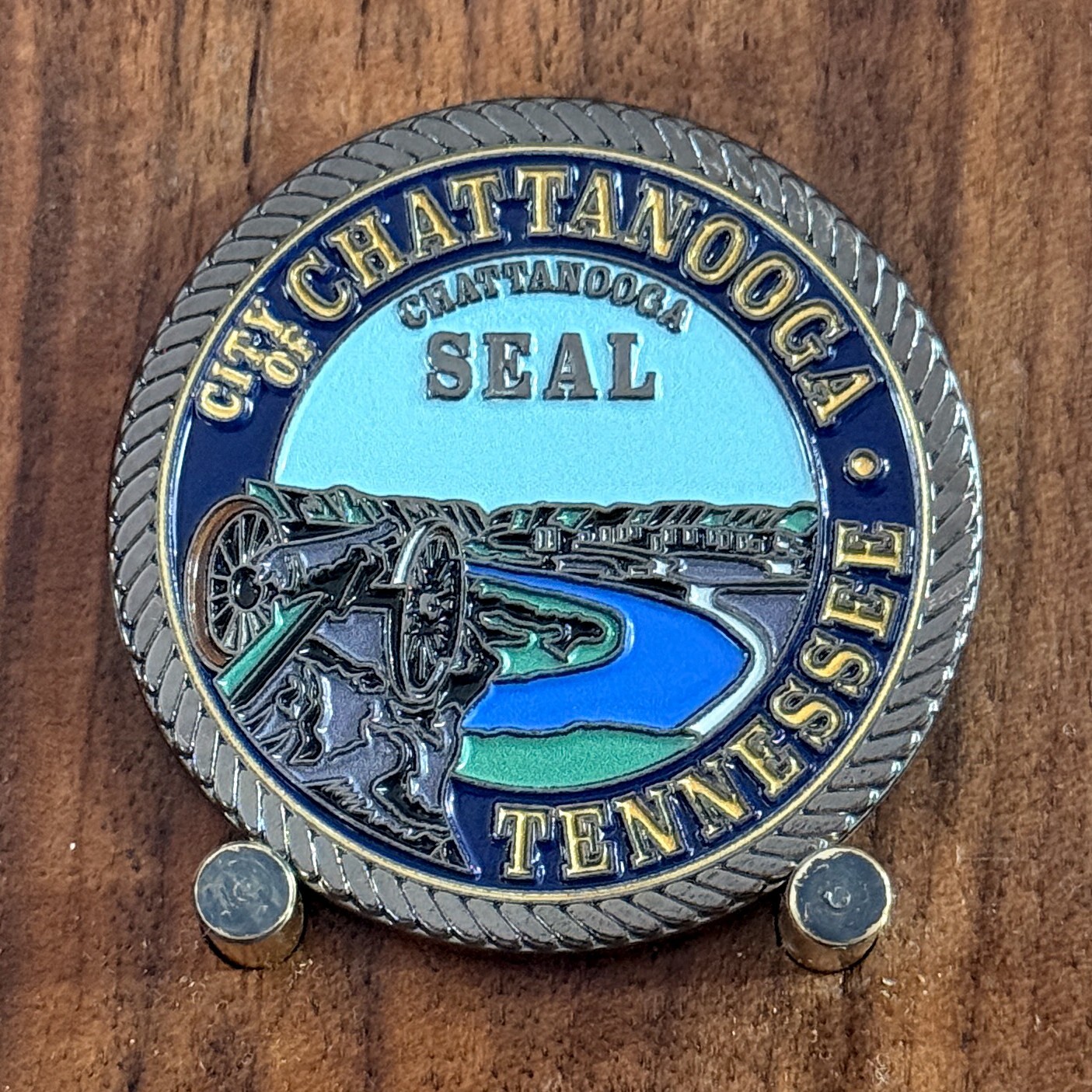 Chattanooga TN Moccasin Bend Service Award Challenge Coin W#29 Chattanooga TN Moccasin Bend Service Award Challenge Coin W#29