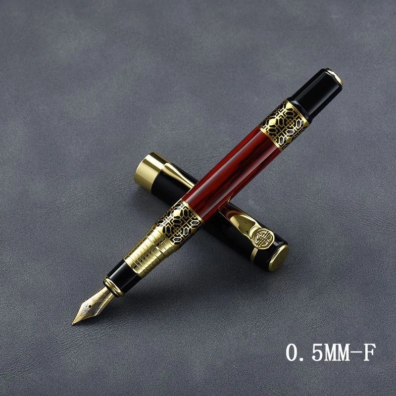 Fine Nib Fountain Pen with Ink Cartridges Metal Refillable Calligraphy Pen Fine Nib Fountain Pen with Ink Cartridges Metal Refillable Calligraphy Pen