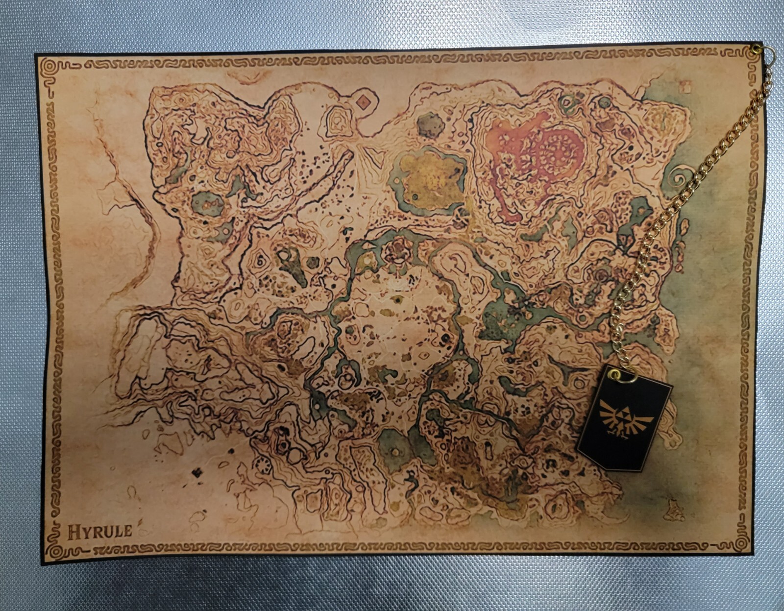The Legend of Zelda Breath of The Wild Custom Cloth Map The Legend of Zelda Breath of The Wild Custom Cloth Map