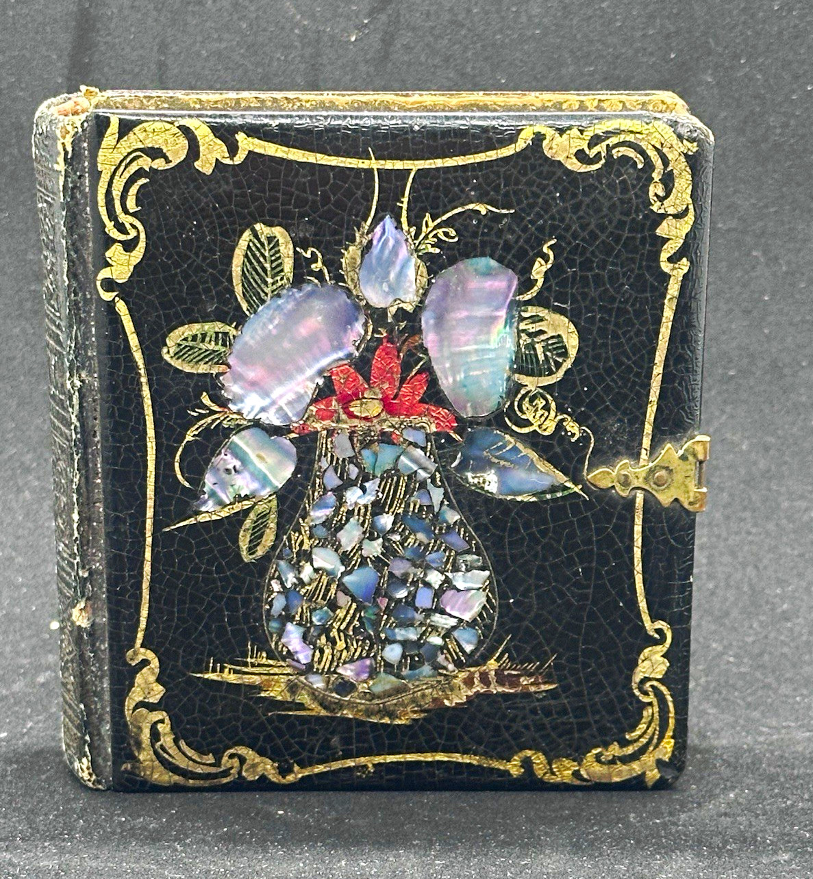 Antique 1850s Daguerreotype Portrait Mother of Pearl Inlaid Victorian Case Antique 1850s Daguerreotype Portrait Mother of Pearl Inlaid Victorian Case