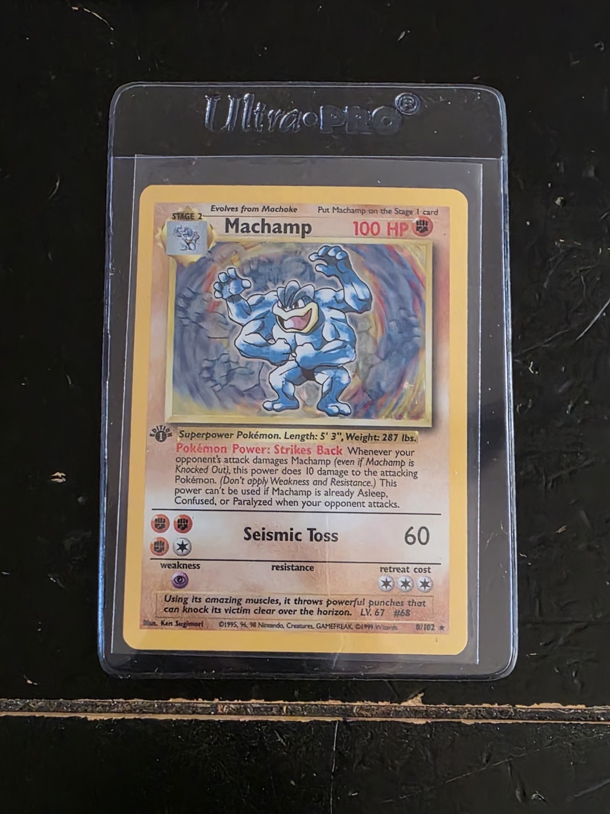 1999 Machamp Holo 1st Edition #8/102 1999 Machamp Holo 1st Edition #8/102
