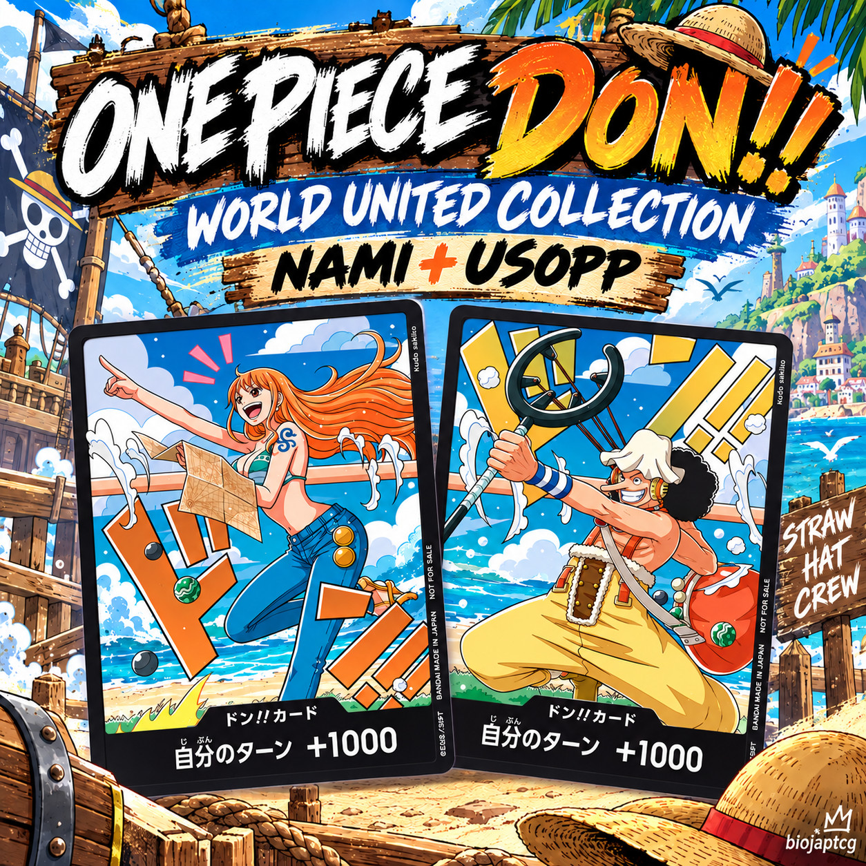 [PRE-ORDER] One Piece Card Game - Nami & Usopp DON World United Promo Japanese