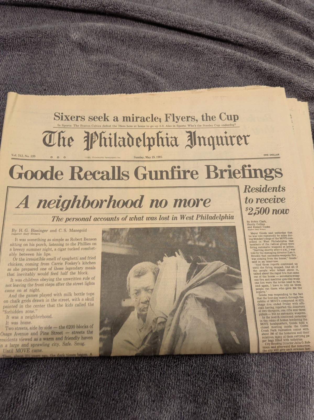 The Philadelphia Inquirer May 19th 1985 "A Neighborhood No More" The Philadelphia Inquirer May 19th 1985 "A Neighborhood No More"