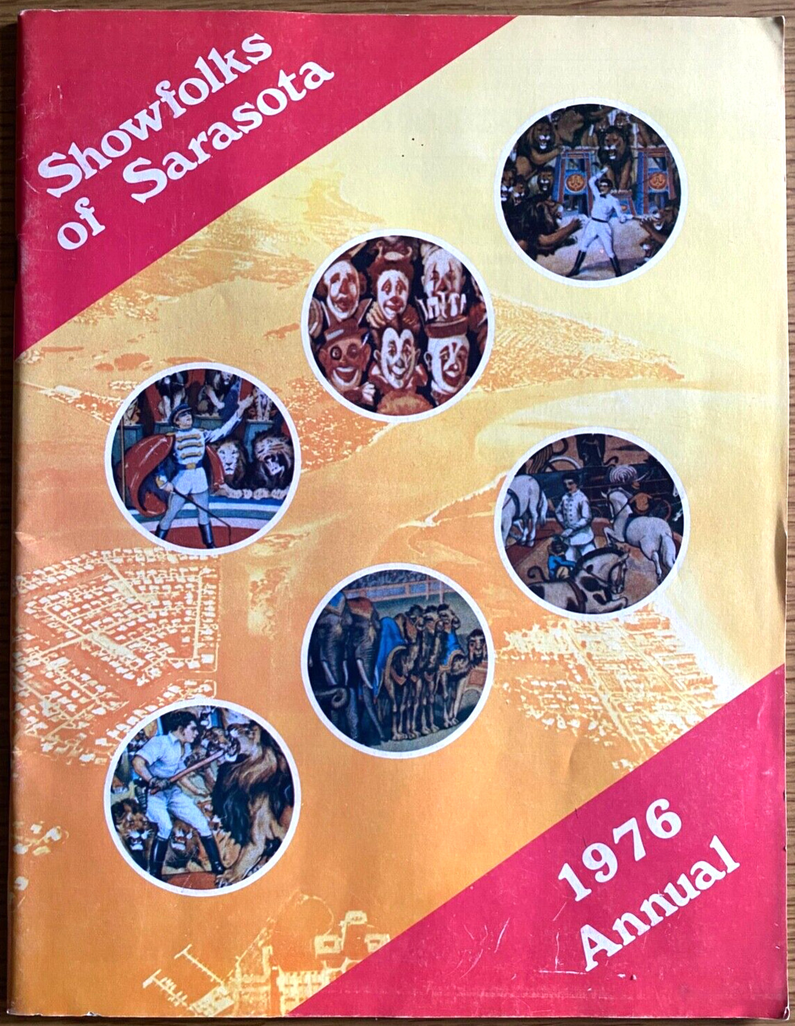 1976 CIRCUS: SHOWFOLKS OF SARASOTA FLORIDA vintage annual program CLOWNS TRAPEZE 1976 CIRCUS: SHOWFOLKS OF SARASOTA FLORIDA vintage annual program CLOWNS TRAPEZE
