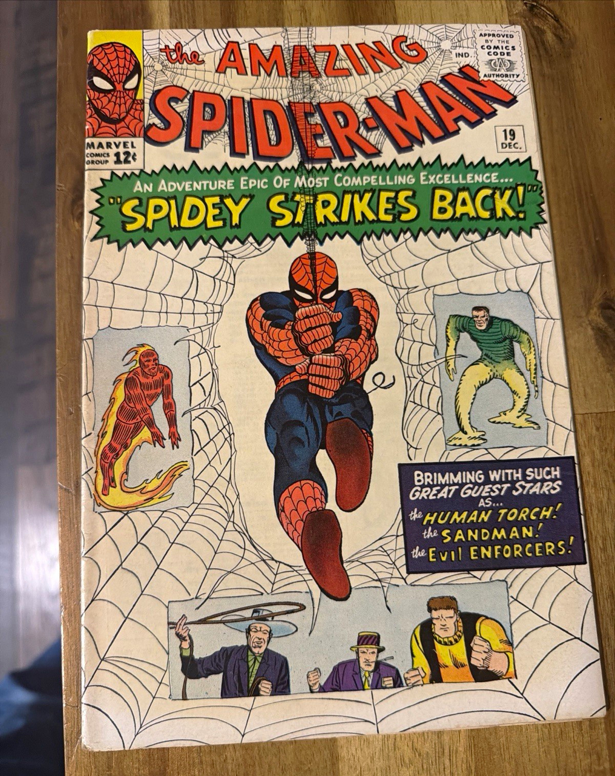 The Amazing Spider-Man #19 VF-(7.5-8.5) 1st Scorpion Marvel Silver Age 1964 The Amazing Spider-Man #19 VF-(7.5-8.5) 1st Scorpion Marvel Silver Age 1964
