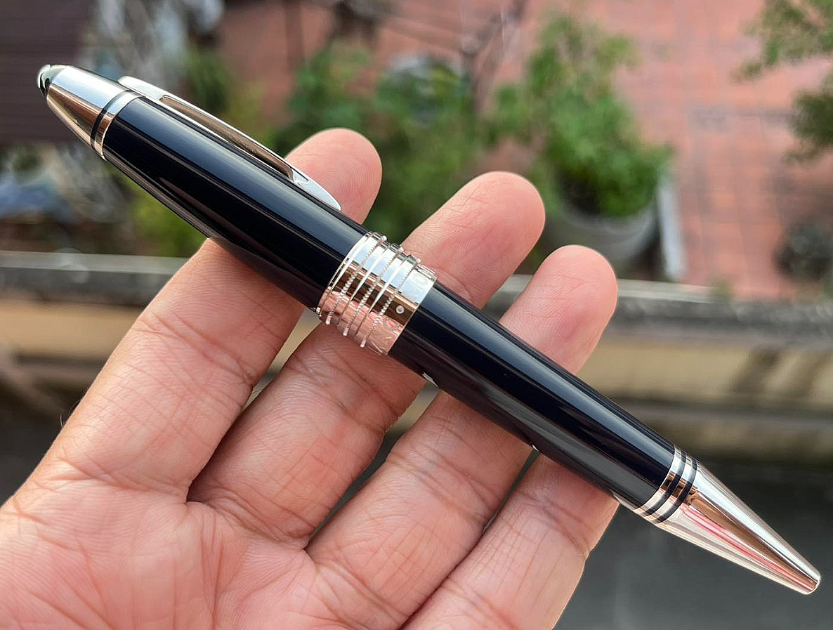 Montblanc John F. Kennedy Ballpoint Pen Black Burgundy - Luxury New In Box