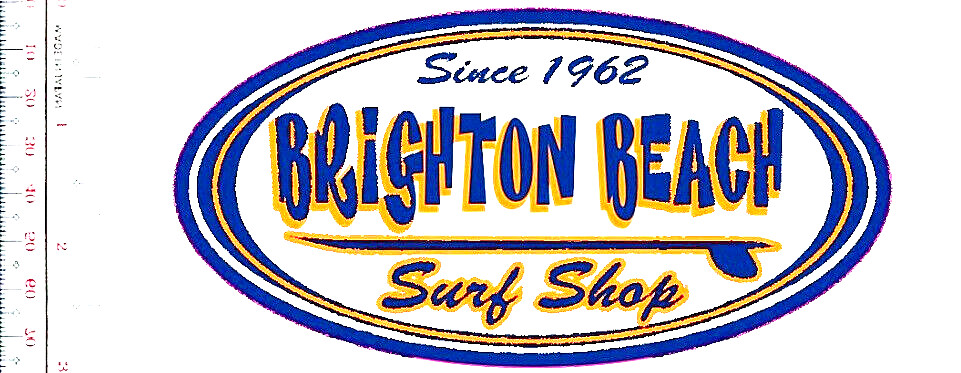 Surfing California Brighton Bach Surf Shop est 1962 Patch vel NO TARIFF Surfing California Brighton Bach Surf Shop est 1962 Patch vel NO TARIFF